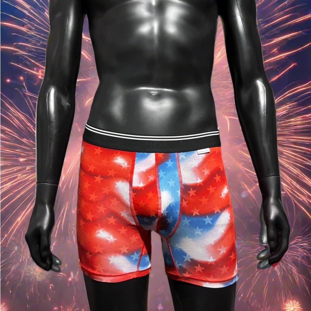 American Eagle Outfitters Red and White Boxer Briefs